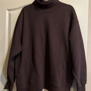 Aerie Dark Brown Turtleneck Sweater